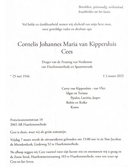 CeesvanKippersluistekst